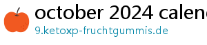 october 2024 calendar